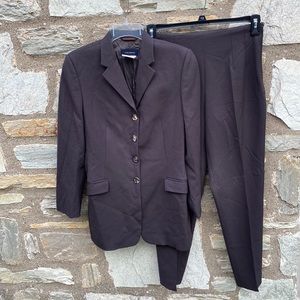 Piazza Sempione Brown Wool Suit